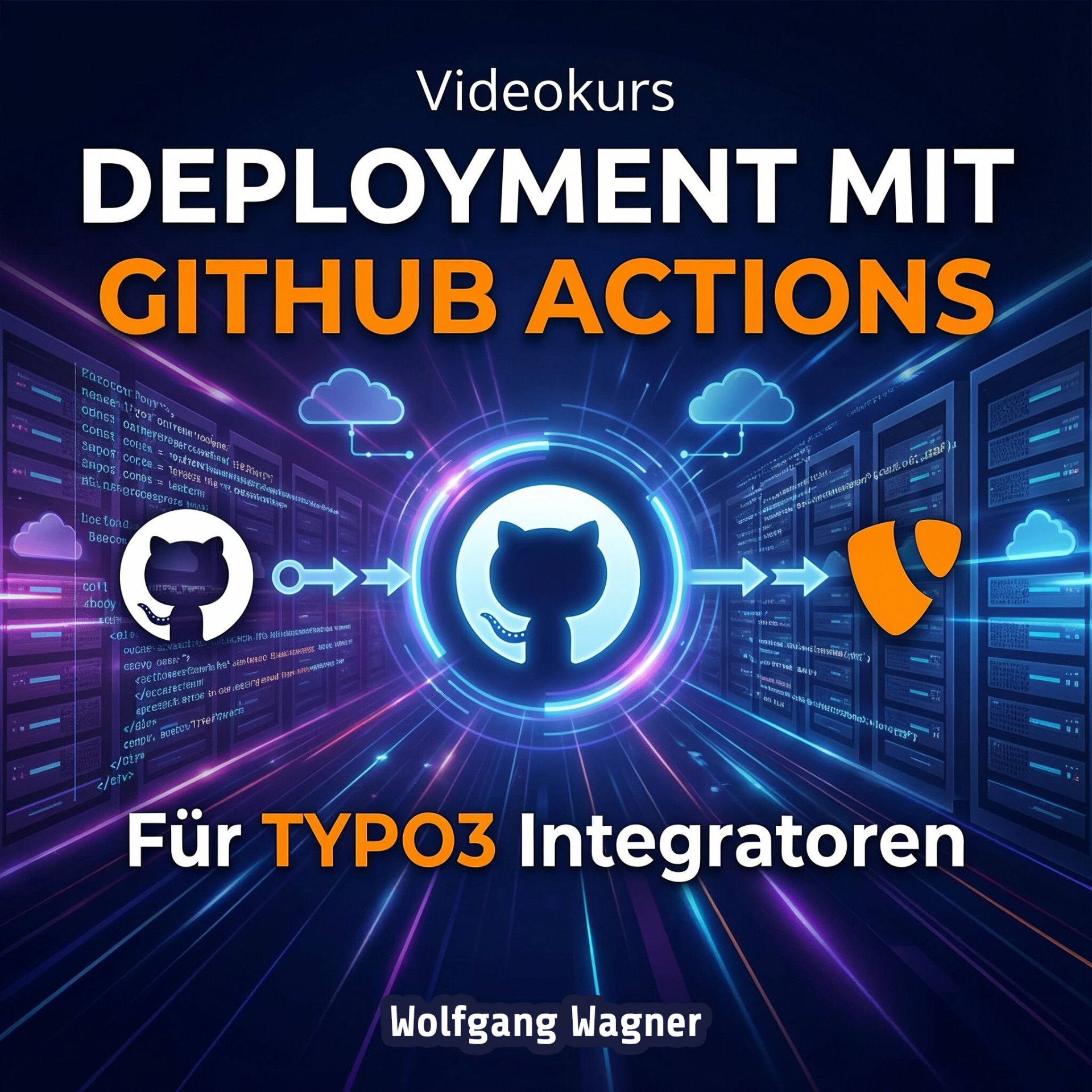 TYPO3 Deployment mit GitHub Actions – Videokurs mit Wolfgang Wagner