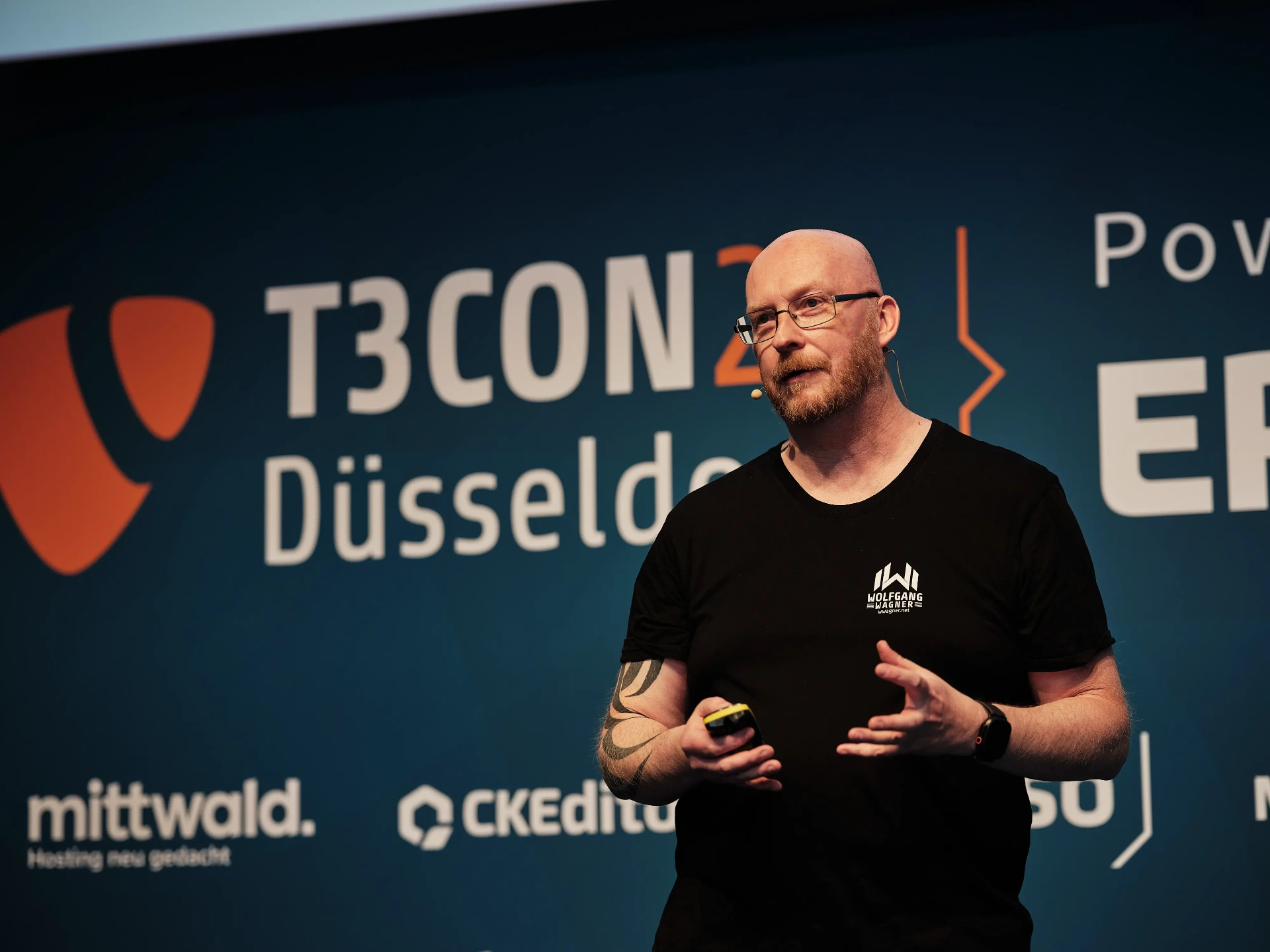 Wolfgang Wagner auf der TYPO3 Conference 2025 in Düsseldorf